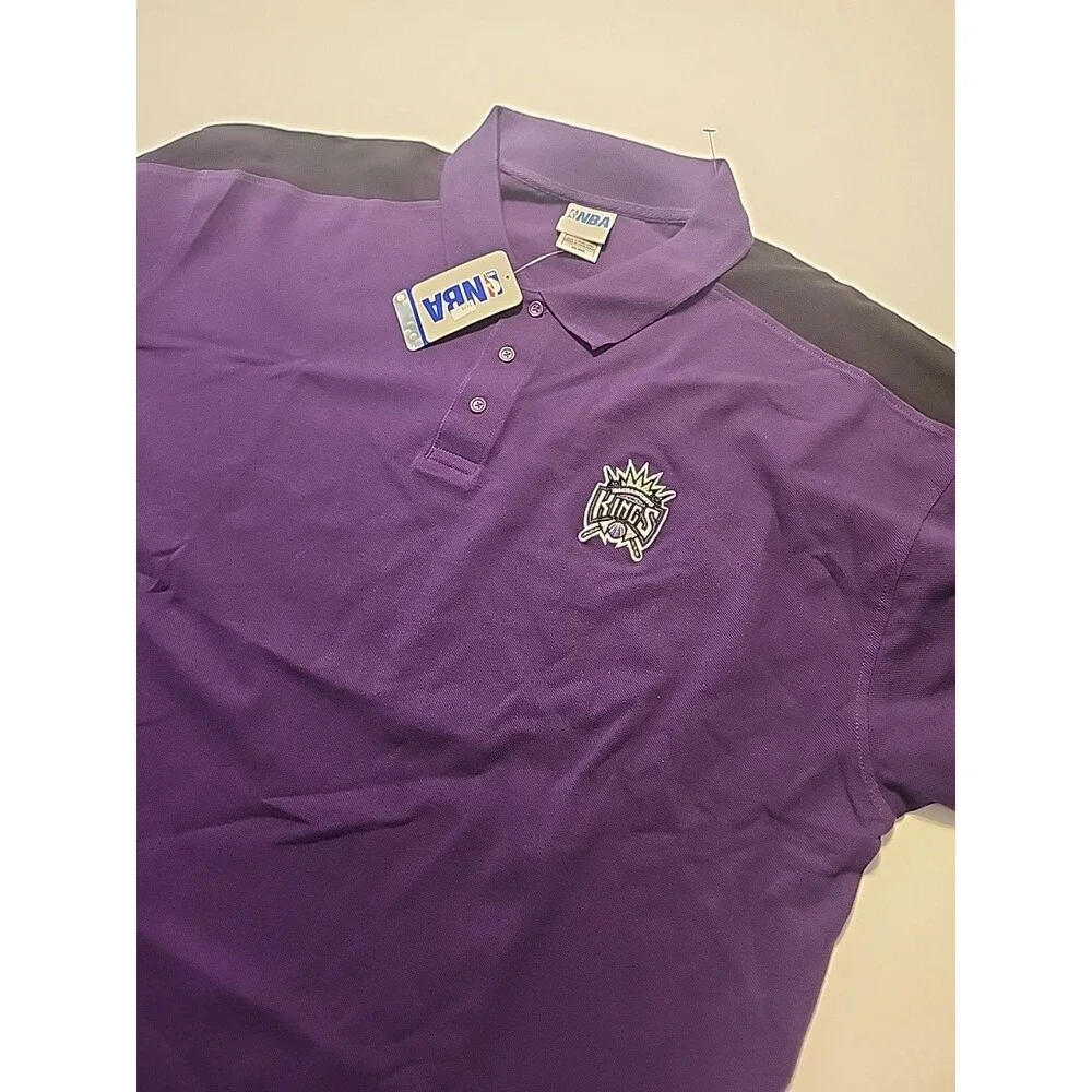 Sacramento Kings NBA Brand Polo Official Licensed Basketball Polo NWT Men's 2XL